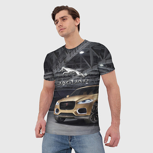 Мужская футболка Jaguar - зачётное точило! / 3D-принт – фото 3