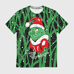 Футболка мужская Santa Claus, Grinch - Christmas thief, цвет: 3D-принт