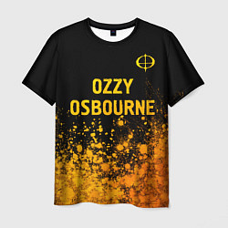 Футболка мужская Ozzy Osbourne - gold gradient: символ сверху, цвет: 3D-принт