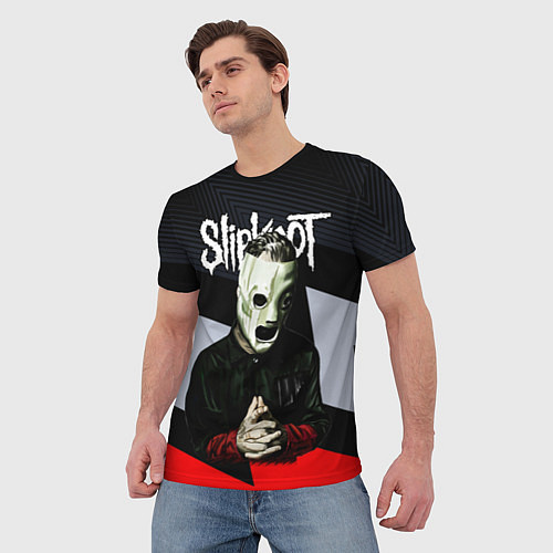 Мужская футболка Slipknot абстракция / 3D-принт – фото 3