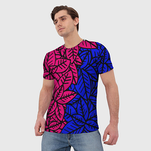 Мужская футболка Flowers paradise / 3D-принт – фото 3