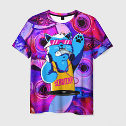 Футболка мужская DJ Scratchy in pink glasses, цвет: 3D-принт