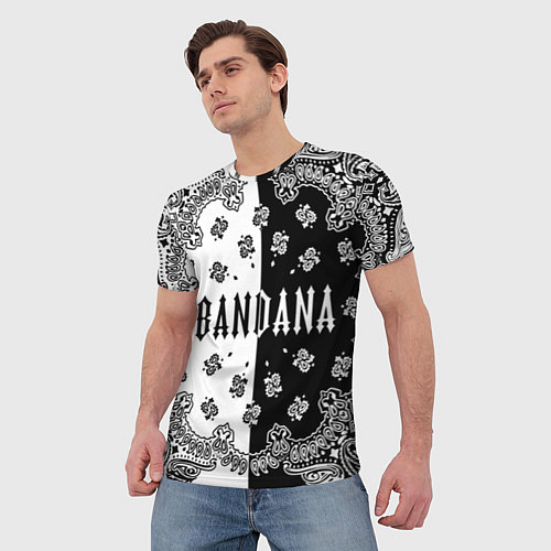 Мужская футболка Бандана Кизару Биг Бейби Тейп контраст цветов / 3D-принт – фото 3
