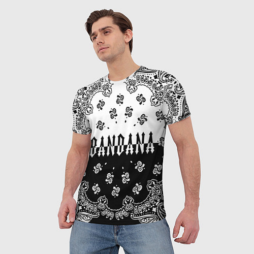 Мужская футболка Бандана Кизару Биг Бейби Тейп Два цвета / 3D-принт – фото 3