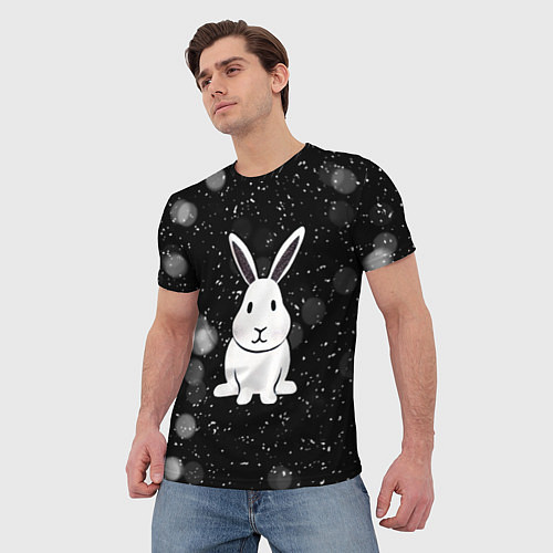 Мужская футболка Год кролика 2023 / 3D-принт – фото 3