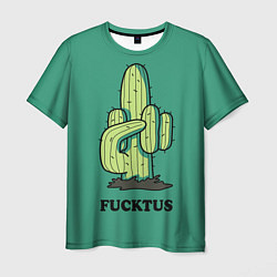 Футболка мужская Fucktus cactus, цвет: 3D-принт