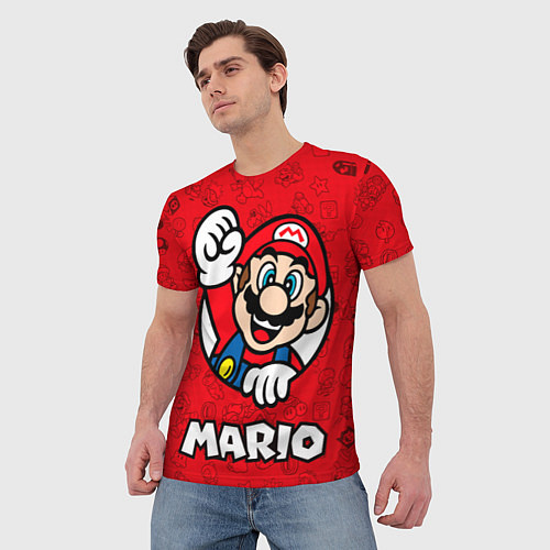Мужская футболка Луиджи и Марио / 3D-принт – фото 3