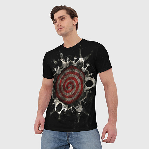Мужская футболка Спираль арт / 3D-принт – фото 3