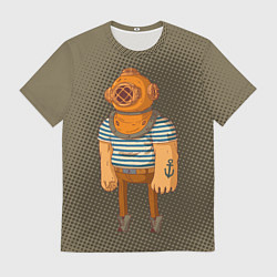 Футболка мужская Моряк-водолаз, цвет: 3D-принт