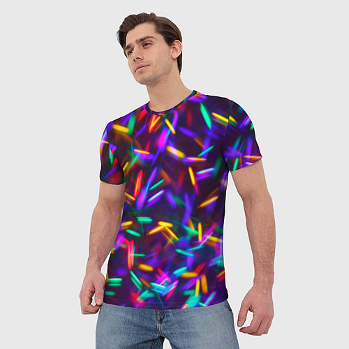 Мужская футболка Цветомузыка / 3D-принт – фото 3