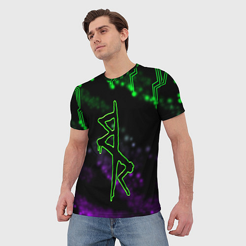 Мужская футболка Логотип киберпанков из Cyberpunk: edgerunners / 3D-принт – фото 3