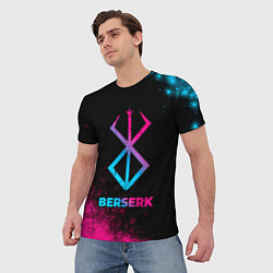 Футболка мужская Berserk - neon gradient, цвет: 3D-принт — фото 2