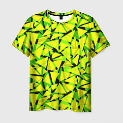 Футболка мужская Желтый геометрический узор, цвет: 3D-принт