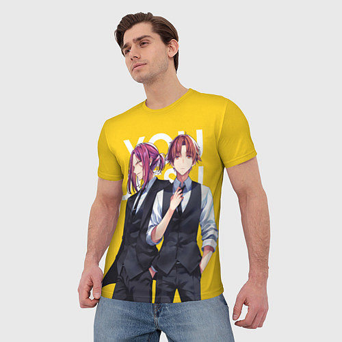 Мужская футболка Какеру и Киётака / 3D-принт – фото 3