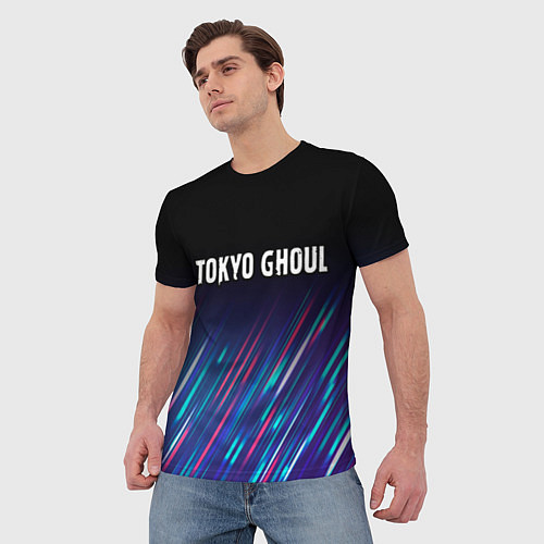 Мужская футболка Tokyo Ghoul stream / 3D-принт – фото 3