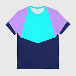 Футболка мужская Always in sports сирень и бирюза, цвет: 3D-принт