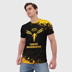 Футболка мужская Tokyo Revengers - gold gradient, цвет: 3D-принт — фото 2
