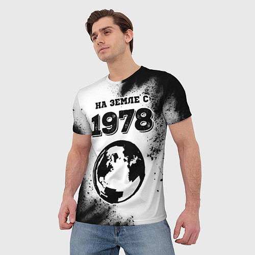 Мужская футболка На Земле с 1978: краска на светлом / 3D-принт – фото 3