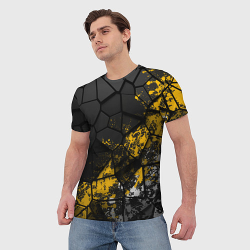 Мужская футболка Имперская геометрия / 3D-принт – фото 3