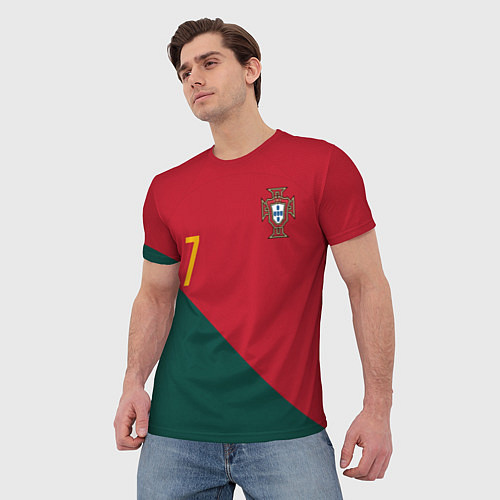Мужская футболка Роналду ЧМ 2022 сборная Португалии / 3D-принт – фото 3