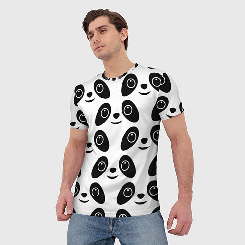 Мужская футболка Panda bing dun dun / 3D-принт – фото 3
