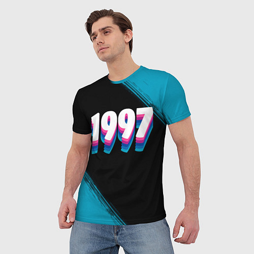 Мужская футболка Made in 1997: vintage art / 3D-принт – фото 3