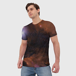 Футболка мужская Космос и множество звёзды, цвет: 3D-принт — фото 2