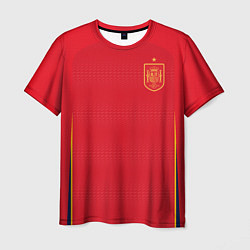 Футболка мужская Форма сборной Испании ЧМ 2022, цвет: 3D-принт