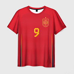 Футболка мужская Гави ЧМ 2022 сборная Испании, цвет: 3D-принт