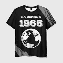 Футболка мужская На Земле с 1966: краска на темном, цвет: 3D-принт