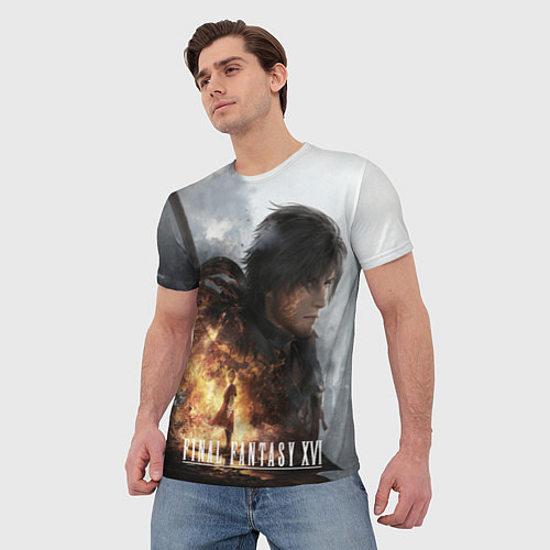 Мужская футболка Клайв и Джошуа Final fantasy XVI / 3D-принт – фото 3