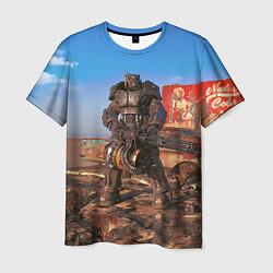 Футболка мужская Fallout 4 Power Armor x-01, цвет: 3D-принт