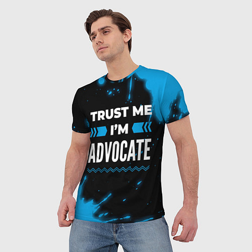 Мужская футболка Trust me Im advocate dark / 3D-принт – фото 3