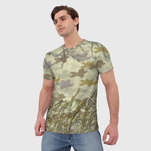 Мужская футболка Камуфляж охотника / 3D-принт – фото 3