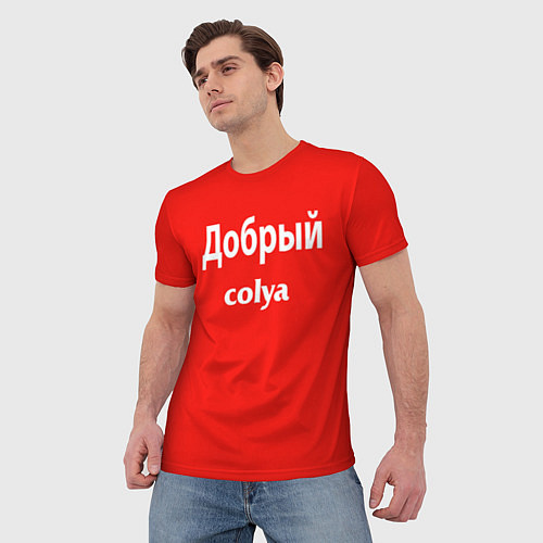 Мужская футболка Николай / 3D-принт – фото 3