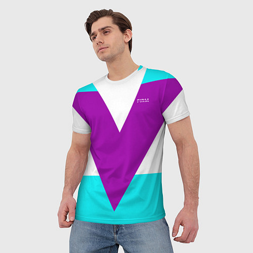 Мужская футболка В ретро стиле FIRM / 3D-принт – фото 3