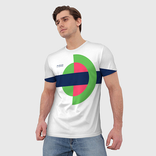 Мужская футболка Белый спортик из 90х FIRM / 3D-принт – фото 3