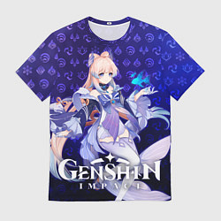 Футболка мужская Кокоми элементали, цвет: 3D-принт