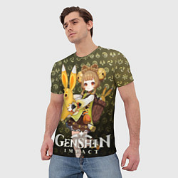 Футболка мужская Яо Яо элементали, цвет: 3D-принт — фото 2