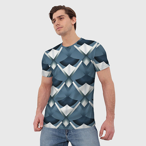 Мужская футболка Паттерн в стиле фэнтези / 3D-принт – фото 3