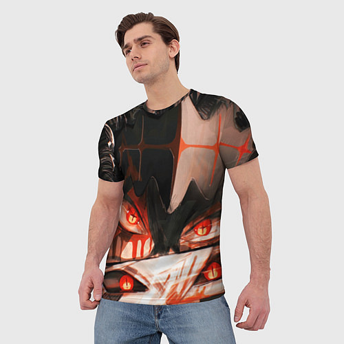 Мужская футболка Аста и его демон - Черный клевер / 3D-принт – фото 3