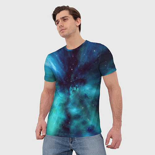 Мужская футболка Вселенная / 3D-принт – фото 3