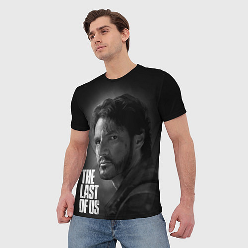 Мужская футболка Педро Паскаль в роли Джоэла / 3D-принт – фото 3