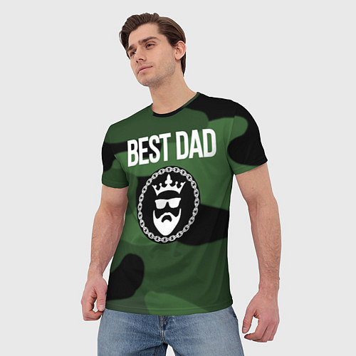 Мужская футболка Лучший отец / 3D-принт – фото 3