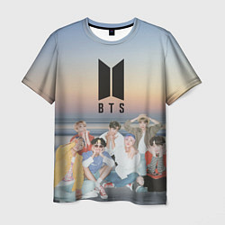 Футболка мужская BTS sunset, цвет: 3D-принт