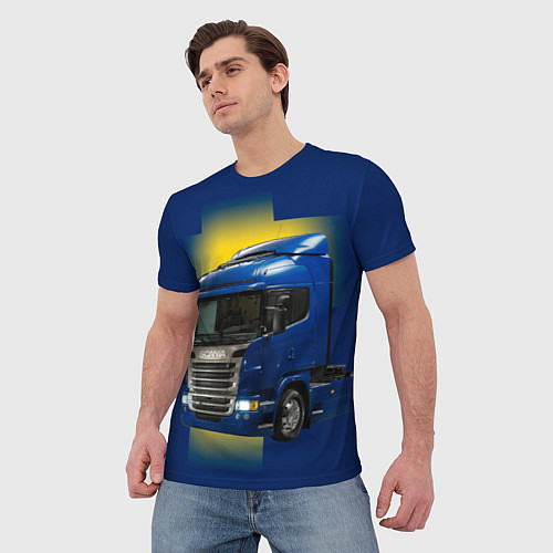 Мужская футболка Scania truck / 3D-принт – фото 3