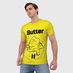 Футболка мужская BTS butter, цвет: 3D-принт — фото 2