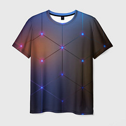 Футболка мужская Космические треугольники, цвет: 3D-принт