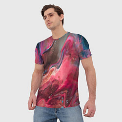 Футболка мужская Горный минерал, цвет: 3D-принт — фото 2