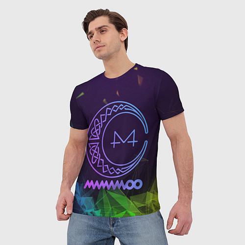 Мужская футболка Mamamoo emblem / 3D-принт – фото 3